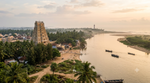 Antarvedi Narasimha Swamy temple near the Godavari and Bay of Bengal confluence