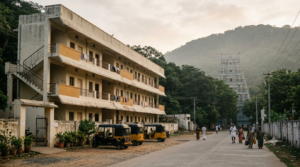 Dwaraka Tirumala temple rooms and choultry accommodation near the hill shrine