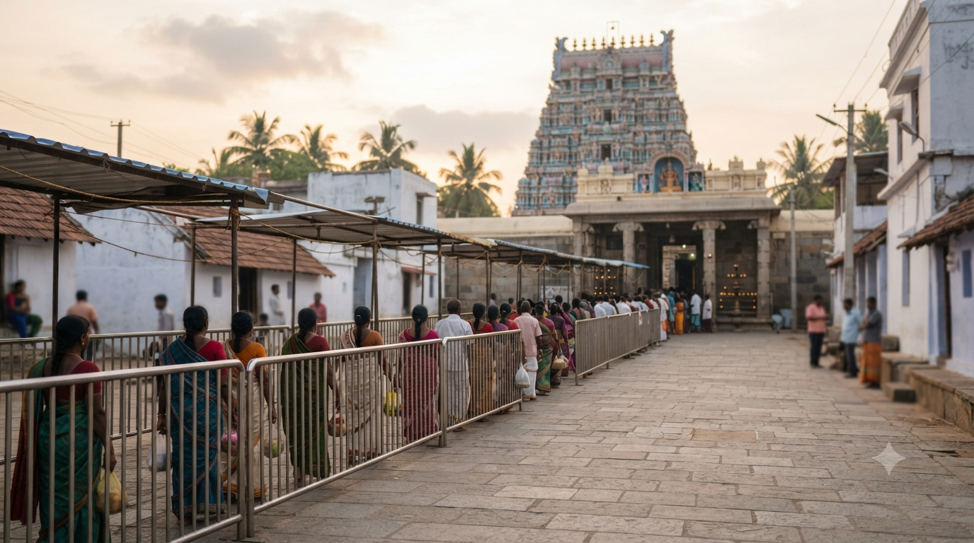 Mopidevi Temple Darshan Timings early morning pilgrimage scene