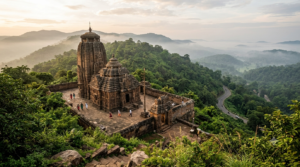 Sri Varaha Narasimha temple on the forested Simhachalam hill near Visakhapatnam