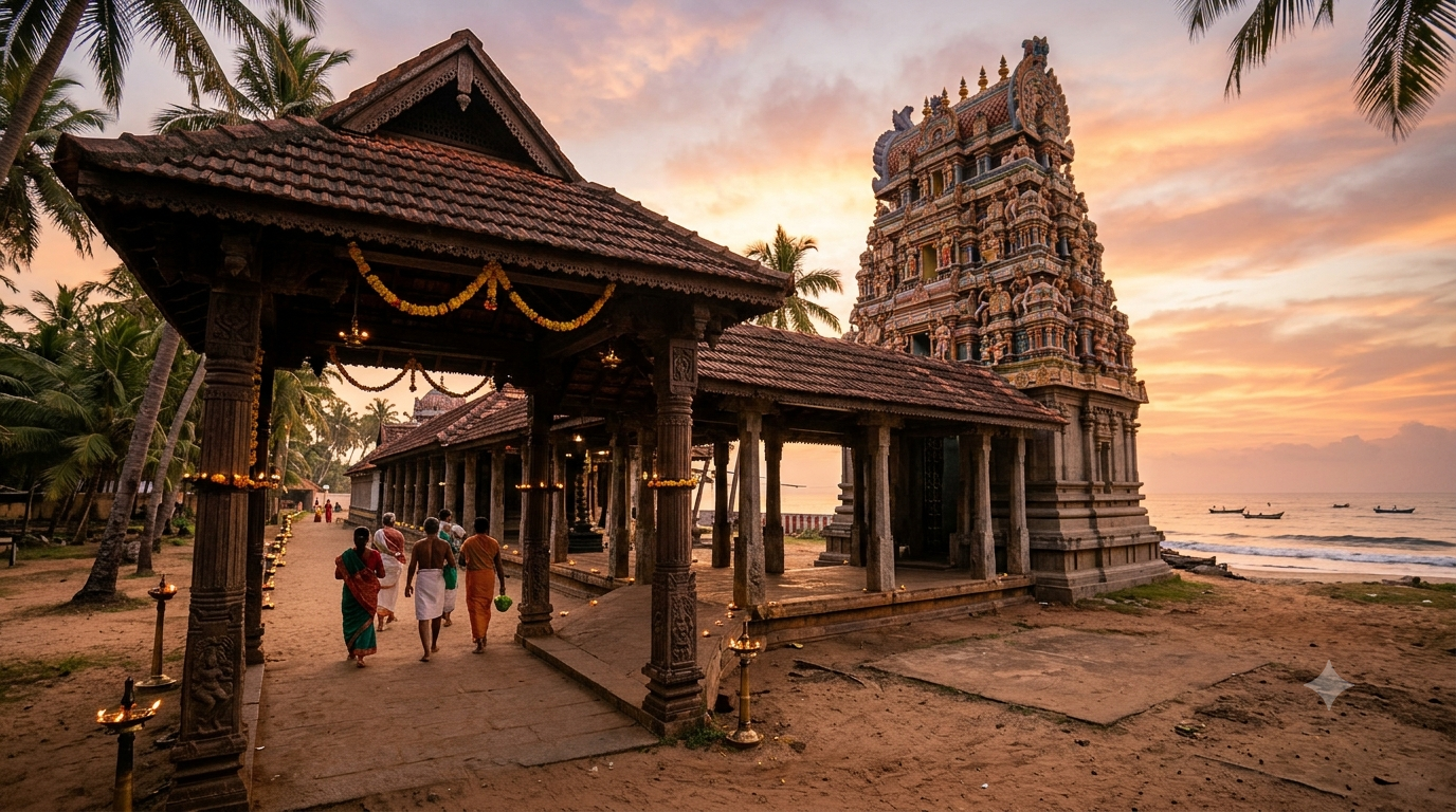 Tiruchendur temple timings and early morning darshan at the coastal Murugan Temple