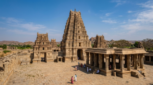 Vontimitta Sri Rama Navami crowds at the stone gopuram of Kodandarama Swamy Temple