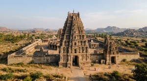 Vontimitta temple history: tiered Vijayanagara gopuram of the Kodandarama Swamy shrine