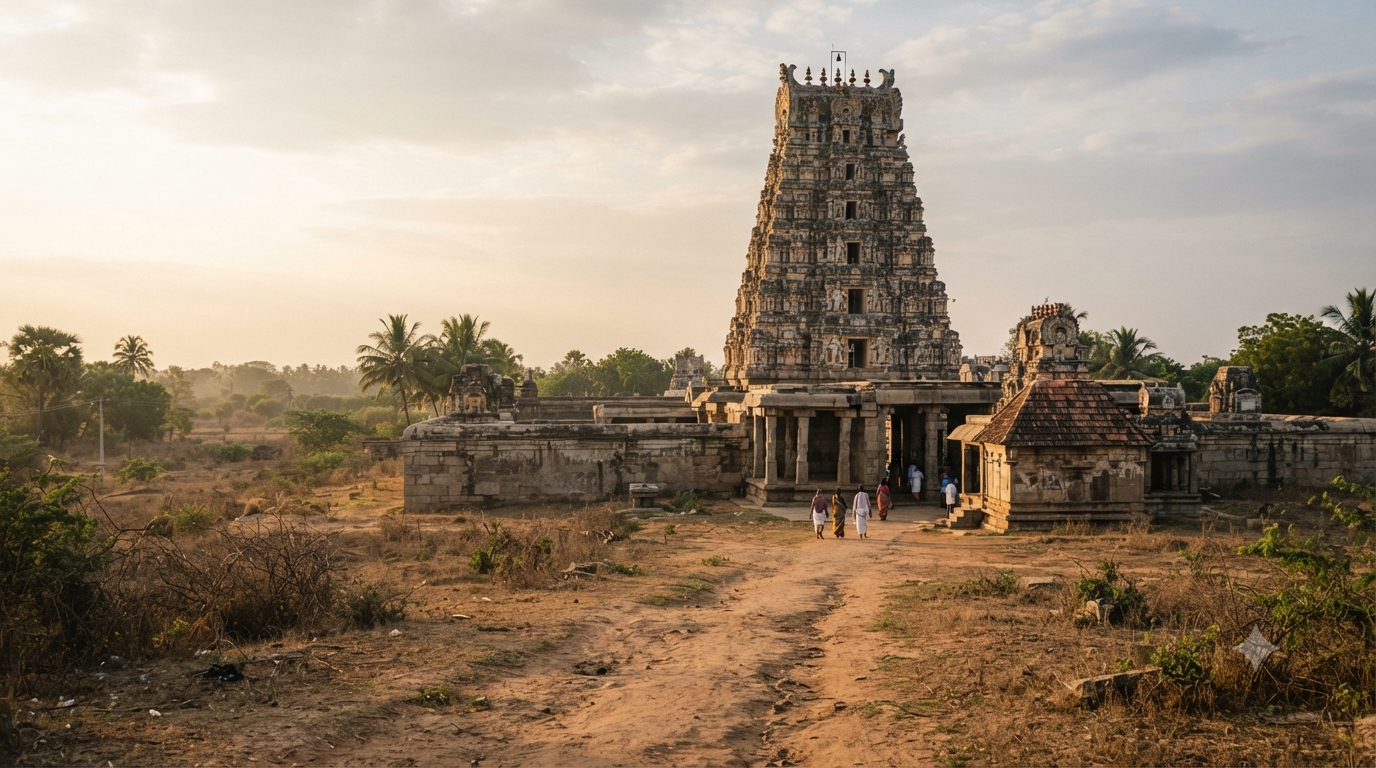 Who built Mangalagiri temple – historic Raja Gopuram architecture