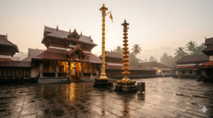 Guruvayur special darshan booking - Guruvayur Sree Krishna temple gopuram at dawn
