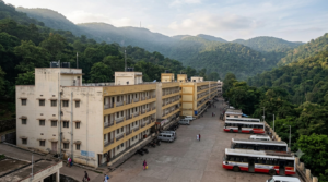 Kousthubham Rest House Tirumala TTD guest-house blocks on the hill near CRO