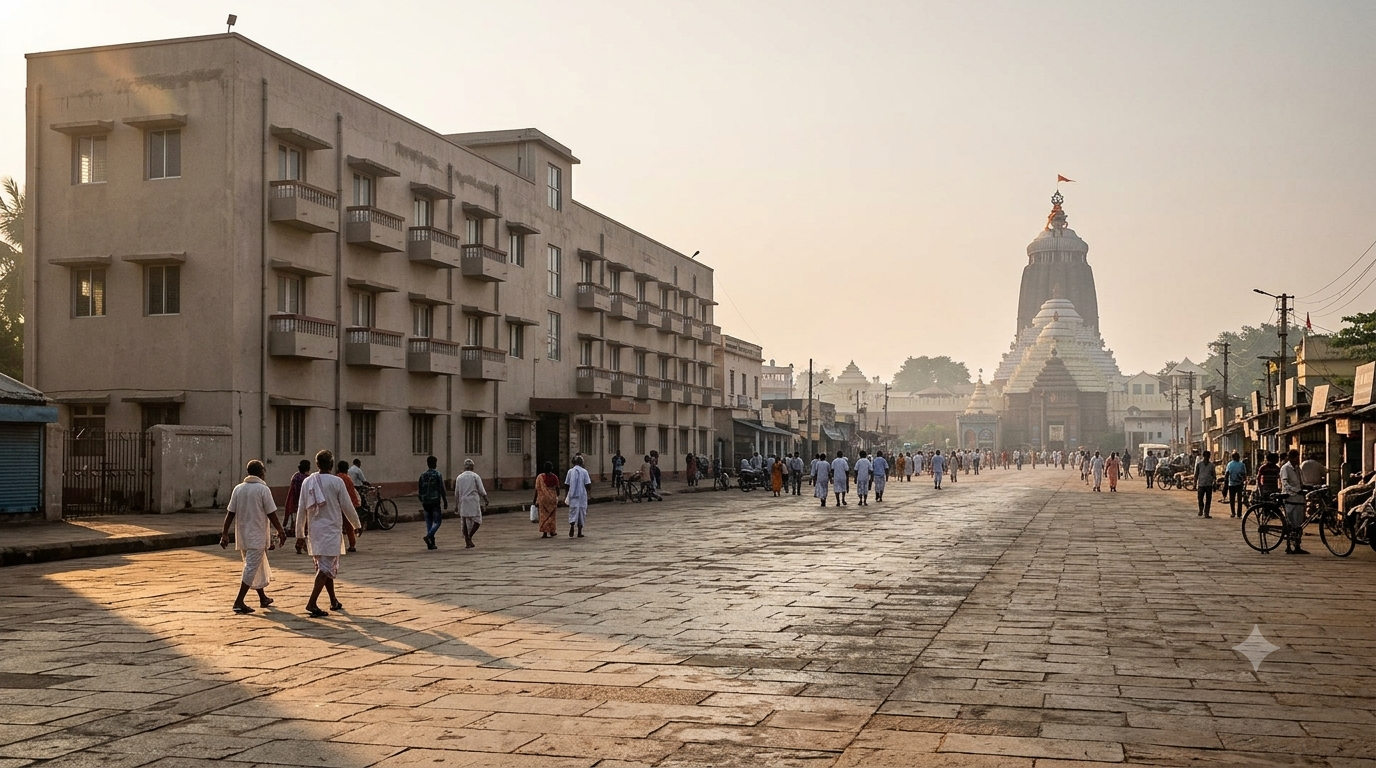 Puri Jagannath accommodation booking - Bhakta Niwas guesthouse on Grand Road near the temple