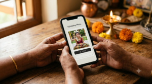 Sending Shatamanam Bhavati birthday photos online through a smartphone form
