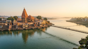Omkareshwar special darshan booking site: the Jyotirlinga temple on Mandhata Island, Narmada River