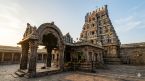Siruvapuri Murugan Temple timings guide - gopuram and entrance at Chinnambedu near Chennai