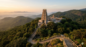 Marudhamalai temple timings guide – hilltop Murugan shrine gopuram near Coimbatore