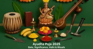 Ayudha Puja 2025 rituals and worship items