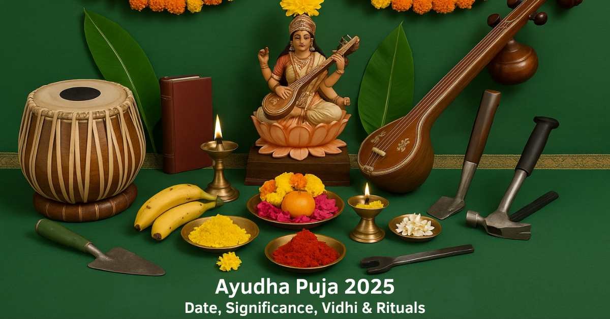 Ayudha Puja 2025 rituals and worship items