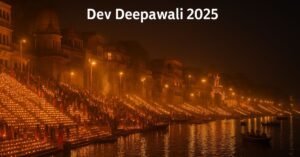 Varanasi ghats lit with diyas for Dev Deepawali 2025
