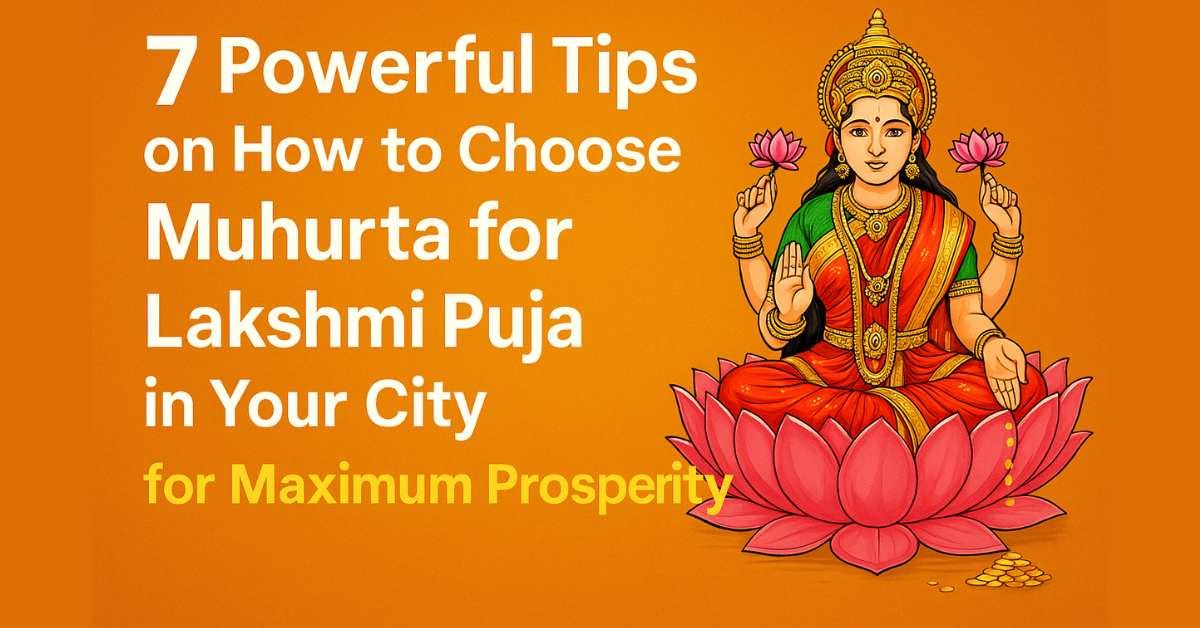 how to choose muhurta for Lakshmi Puja — 7 powerful tips for finding the right time for Lakshmi Puja in your city