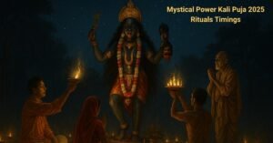 Devotees immersed in the mystical power of Kali Puja 2025 under the sacred midnight sky