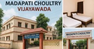 Madapati Choultry Vijayawada exterior and room view near Kanaka Durga Temple