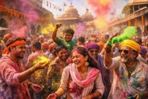 2022 Holi Festival Date with colourful Holi celebration in India