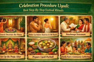 Celebration Procedure Ugadi family puja and pachadi