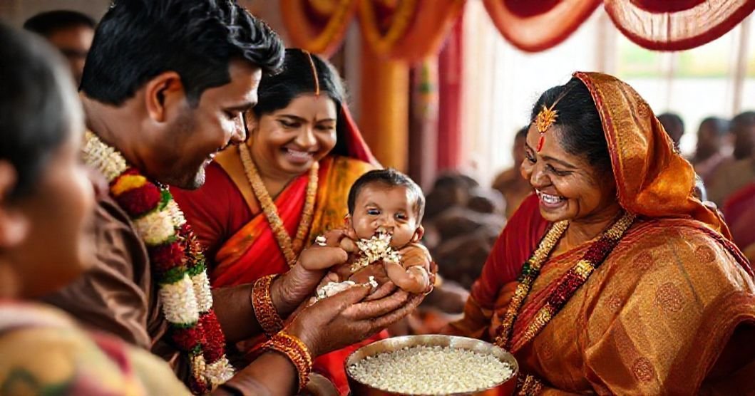 significance importance of annaprasanam sacred baby first rice feeding ceremony