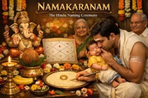 Significance Procedure Namakaranam Hindu baby naming ceremony ritual