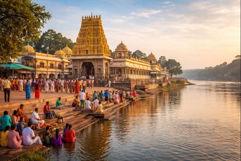Sri Raghavendra Swamy Mutt at Mantralayam travel scene