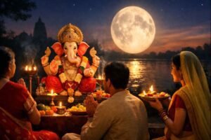 2022 Sankashti Chaturthi Vrat moonrise and Ganesha worship