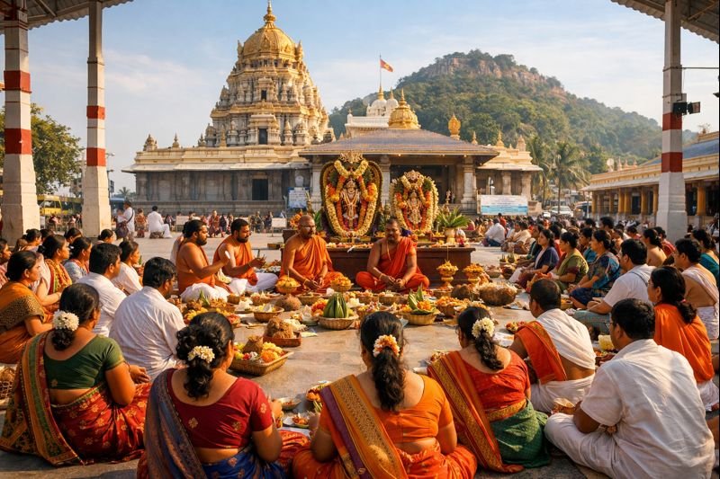 Annavaram Vratham Timings Sunday detailed view at the temple