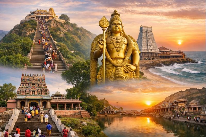 Famous Tamil Nadu Muruga Temples spiritual pilgrimage description