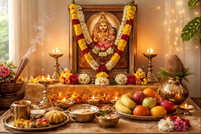 Celebrate Narasimha Jayanti Home rituals altar and puja setup