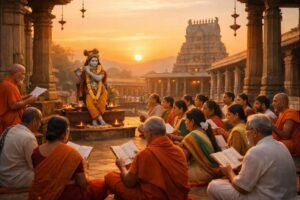 Madhurashtakam Telugu Lyrics Free devotional chanting in temple