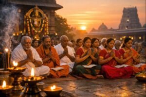 Narayana Stotram Telugu Lyrics devotional chanting scene