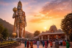 Paritala Anjaneya Temple Darshan Timings and statue view