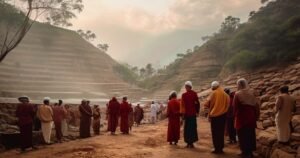 Purohit Sangam Tirumala Ttd entrance with pilgrims.