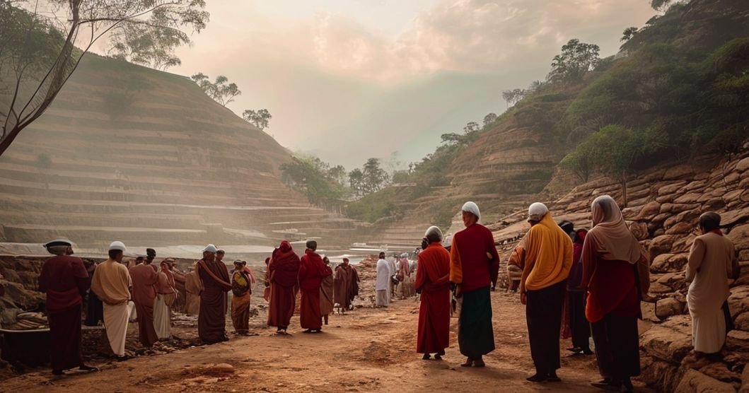 Purohit Sangam Tirumala Ttd entrance with pilgrims.
