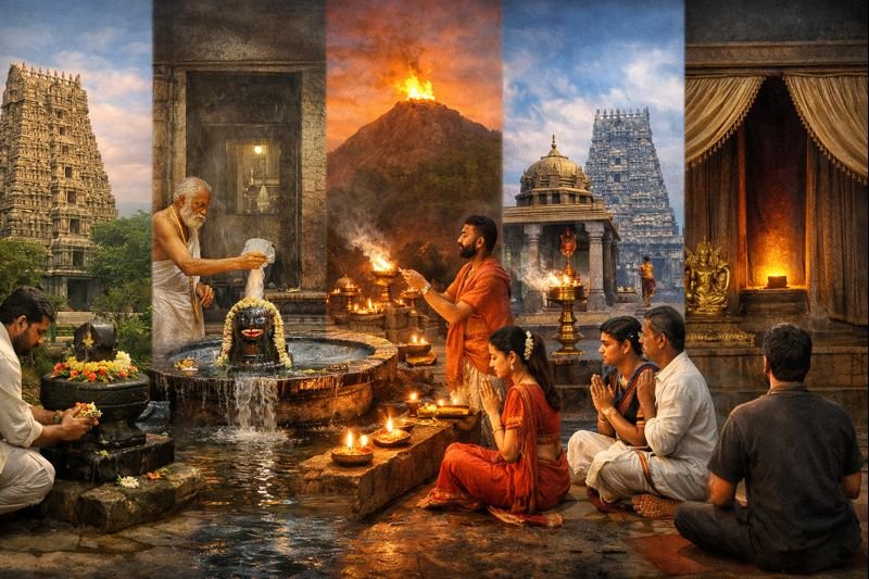 significance of pancha bhootha lingas shiva panchayathana pooja spiritual pilgrimage