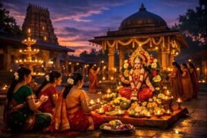 Sravana Mangala Gowri Vratam Dates 2021 Mangala Gouri celebration with devotees.