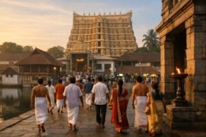 Sri Anantha Padmanabhaswamy Temple in Trivandrum entrance view
