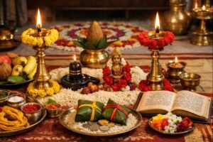 Sri Jyothirbheemeshwara Vratam Pooja Vidhanam Telugu PDF Download ritual setup