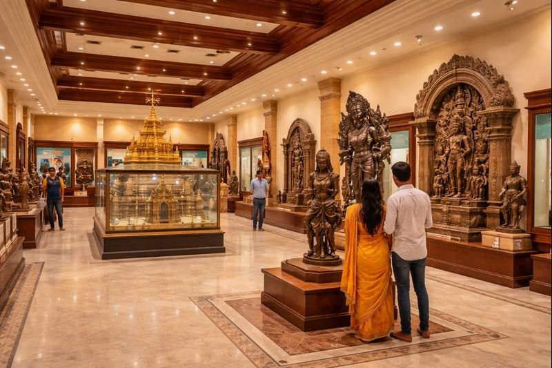 Sri Venkateswara Museum Tirumala timings and interior exhibits