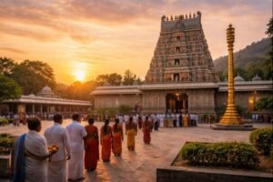 Srinivasa Mangapuram Temple Darshan sunrise pilgrims
