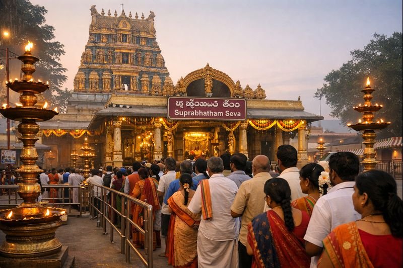 tiruchanoor padmavathi temple seva timings guide with devotees and temple exterior