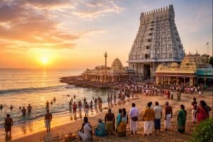 Tiruchendur Subramanya Swamy Temple timings travel guide view by sea