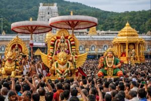 Dates 2022 Brahmotsavam Tirumala festival procession