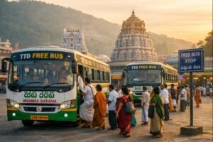 tirumala free bus timings and places transport service