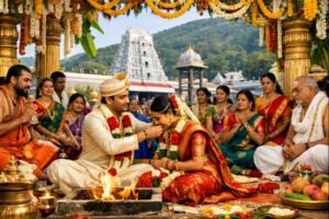 Tirumala Tirupati Marriage Online booking ceremony at temple mandapam