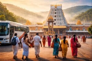 Tirupati One Day Package - Pilgrims at Tirumala Temple