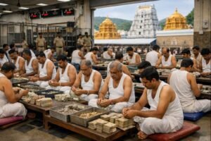 Ttd Parakamani Seva Registration devotees at seva counting hall