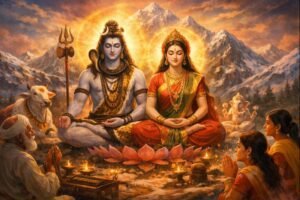 Uma Maheswara Stotram Telugu lyrics devotional scene