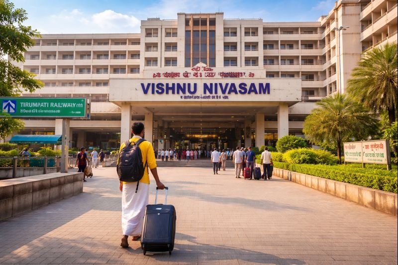 Vishnu Nivasam Rooms Online booking at Vishnu Nivasam complex Tirupati